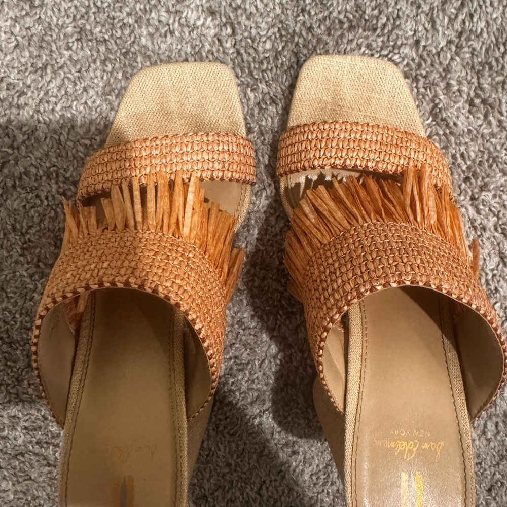 Sam Edelman Tan Fringe Sandals